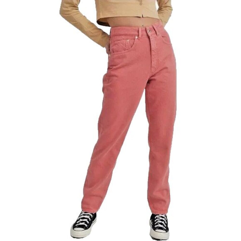 THE RAGGED Women's Priest Blossom Cougar Mom Jeans High Waisted Size 26 Pink
